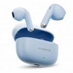 HAMMER New Ultra pods 2026 TWS Wireless Bluetooth Earbuds with Inbuilt Mic, 100H Standby Time, 50H Playtime, USB Type-C, 13mm Dynamic Drivers, BT v6.0, IPX5 Water-Resistant Earphones (Blue)