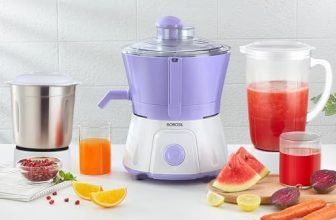 Borosil Primus III 500W Juicer Mixer Grinder | Made in India | Centrifugal Juicing Technology | 2 Jars with Pulp Collector | 3 Speed & Pulse Function | Overload Protection | 2 Year Warranty