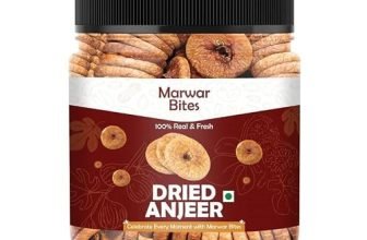 MarwarBites Premium Dried Afghani Anjeer 1KG | Soft Juicy Figs Dry Fruit | No Added Sugar | Rich Source Of Fiber | Low in Fat | Healthy Snack Jar Pack