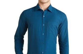 Amazon Brand – Symbol Men’s Cotton Formal Shirt | Casual | Plain | Full Sleeve | Combo Pack of 2 – Regular Fit (Available in Plus Size) (Navy&Mid Grey_39)