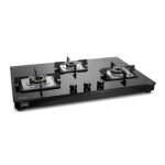 Glen Ultra Slim Premium LPG Gas Stove 3 Burner | 8 MM Thick Toughened Glass Top | 1 Jumbo Forged Brass Burner | Manual Ignition | 2 years standard and 5 years glass Warranty | 1037USTN