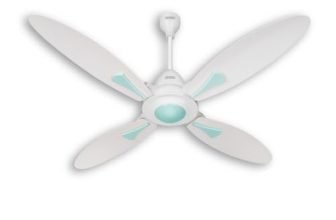 USHA Bloom Series Dahlia 100% Copper Motor 4-Blade BLDC Ceiling Fan | Bi-Directional | Sleep/Boost/Timer Modes | RF Remote | Dust-Resistant |3Y Motor & 2Y PCB Warranty (White & Light Green)