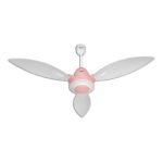 USHA Bloom Lily Glow BLDC Ceiling Fan with 3-Mode Underlight | RF Remote | 100% Copper Motor | Whisper-Quiet |Dust-Resistant |BEE 5 Star Rated |3-Year Motor & 2-Year PCB Warranty | White & Light Pink