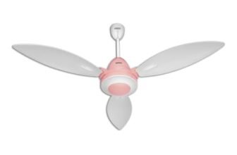 USHA Bloom Lily Glow BLDC Ceiling Fan with 3-Mode Underlight | RF Remote | 100% Copper Motor | Whisper-Quiet |Dust-Resistant |BEE 5 Star Rated |3-Year Motor & 2-Year PCB Warranty | White & Light Pink