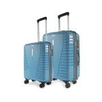 Aristocrat Airpro Set of 2 (Cabin+Medium) Trolley Bags, Teal Blue