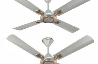 Havells 1200mm Leganza ES 4B Ceiling Fan | Best fan in 4 Blade, Premium Finish Decorative Fan, High Air Delivery | Energy Saving, 100% Pure Copper Motor, 2 Year Warranty | (Pack of 2, Bronze Gold)