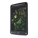 Portronics Ruffpad 12M | 12-Inch Re-Writable Multicolor LCD Writing Pad with One-Tap Erase, Smart Lock, Long Battery Life & Ruffpad App Support | Save & Share Your Child’s Creations (Black)