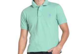 US Polo Association Men’s Slim T-Shirt (USTSHS1011_Coral S)