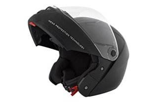 Studds Ninja Elite With Carbon Strip With Clear Visor Full Face Helmet -Black (L), motorcycling