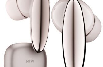 Mivi SuperPods Studio ANC TWS Ear Buds Wireless, 38dB Quad Mic Noise Cancellation, Hi-Res Audio with LDAC, 3D Soundstage, Up to 60H Playback, Bluetooth True Wireless Earbuds