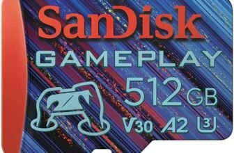 SanDisk Gameplay microSDXC UHS-I Card, 512GB Gaming microSDXC, 190MB/s, 130MB/s W, UHS-I, V30, U3, C10