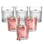 Treo by Milton Tide Juice Tumbler I Premium Glass Set of 6 for Water, Cold Drink I Perfect for Home, Restaurants and Parties. 230 ml