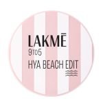 Lakme 9to5 Hya Matte, Beach Edit Cushion Foundation, C 300-Cool Cinnamon, Matte Finish, Buildable Coverage, SPF 40, 12 gm