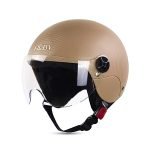 Steelbird SBH-16 Ruby ISI Certified Open Face Helmet with Skull Cap