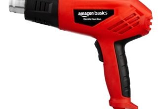 Amazon Basics 2000W Heat Gun | Dual Temperature & Airflow Control | ABS Body | Heavy-Duty Hot Air Gun for Paint Removal, Plastic Welding & Shrinking | Red