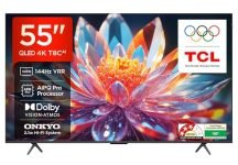 TCL 139 cm (55 inches) 4K Ultra HD Smart QLED Google TV | 120Hz Refresh Rate | 3GB RAM | Dolby Vision & Atmos | 55T8C