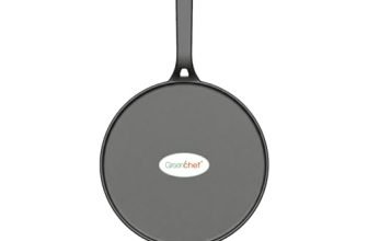 Greenchef Pre-Seasoned Cast Iron Zesto Doasa Tawa 28 cm | Pre-Seasoned with 100% Vegetable Oil | Naturally Nonstick | High Pressure Casting | High Strength | Bring Back Nostalgic Taste | Toxin-Free