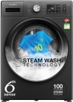 Whirlpool 7 kg 5 Star Inverter 100+ Tough Stains, Steam Technology, Fully Automatic Front Load Washing Machine with In-built Heater Grey(SUPREME CARE 7012 -E)