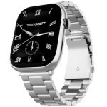 Fire-Boltt Ninja X Ring Smart Watch 1.96″ Always On Display Bluetooth Calling, Voice Assistant, SpO2 & Heart Rate, 120+ Sports Modes, IP67 Waterproof Smartwatch for Men & Women – Silver Steel