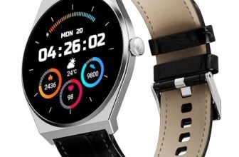 Fire-Boltt Phoenix Nova Smartwatch 1.43” Slim Super AMOLED Display, 466×466 Pixel Always-On Display, Bluetooth Calling, Health Tracker for Men & Women Shadow Black