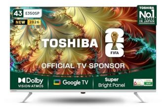 Toshiba 108 cm (43 inches) E350SP Series 4K Ultra HD Smart LED Google TV 43E350SP