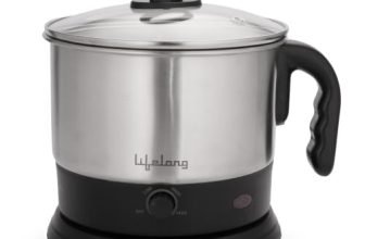 Lifelong Electric Multi Kettle | Multifunction Cooker Kettle 1.5L | Boiling Milk, Eggs, Maggi, Soup & Noodles | 600W Stainless Steel Body, Fast Heating, Easy Cleaning (Silver, LLMK23)