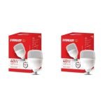 EVEREADY 40W LED Hammer Bulb, 100Lm/W, B22 Base, Cool Day Light, Pack of 2