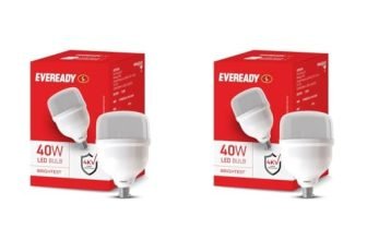 EVEREADY 40W LED Hammer Bulb, 100Lm/W, B22 Base, Cool Day Light, Pack of 2