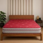 Coirfit LUXURINO Pillow Top with ISPT Tech. 6 Inch King Size Bonnell Spring Mattress 78X72 Inches with 7 Year Warranty | Firm Support Bed Mattress | Hotel Like Bounce | Orthopedic Comfort, Red