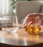 Yera Prima Oak Whisky/Scotch/Water Glasses- 300 ml Each -Set of 6 pcs Tumblers Lead-Free Whiskey Glasses for Scotch Bourbon Cognac Brandy Cocktail Whiskey
