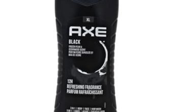 Axe Black 3 In 1 Body, Face & Hair Wash for Men, Long-Lasting Refreshing Frozen Pear & Cedarwood Fragrance for Up To 12hrs, Natural Origin Ingredients, Removes Odor & Bacteria, No Parabens, Dermatologically Tested, 400ml