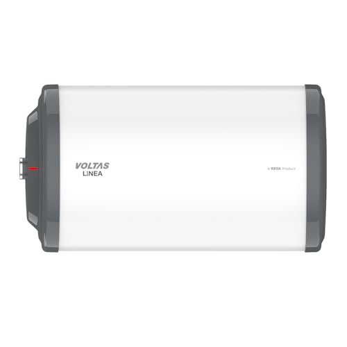 Voltas Aqua Prime 10L, 4 Star Vertical Mounting 2000W Water Heater, with Quartzline Technology (Glassline Tank), Warranty: 2 year on product, 3 year on element, 7 year on tank