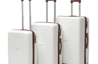 VLITE Columbia Set of 3 (S+M+L) Lightweight Polypropylene Suitcase | Anti-Theft Double Zipper | Built-in Number Lock | Spacious & Durable Luggage | 3-Year Warranty