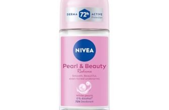 NIVEA Women Pearl & Beauty Radiance Deodorant Roll On | Underarm Deodorant with Pearl Extract & Avocado Oil for Smooth, Beautiful & Even-Toned Underarms | 72H Odour Protection, 0% Alcohol, 50 ml