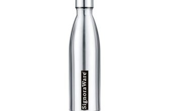 Signoraware Aqualene Vacuum Steel cola Hot and Cold bottle 500ml,Multicolour (1 Piece)
