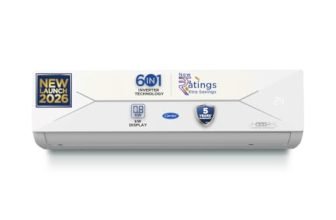 Carrier 1 Ton 3 Star Flexicool Inverter Split AC (Copper, Convertible 6-in-1 with Smart Energy Display, Insta Cool, Auto Clean, PM 2.5 Filter, 2026 Model,CAI12CE3R36F0, White)