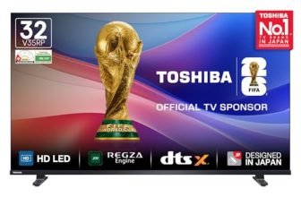 Toshiba 80 cm (32 Inches) HD Ready Smart LED TV | Dolby Audio & DTS Virtual:X | Game Mode | REGZA Engine | VIDAA OS | 32V35RP (Black)