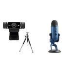 Logitech C922 Pro Stream Webcam, HD 1080p/30fps or HD 720p/60fps, Digital, Hyperfast Streaming, Ster