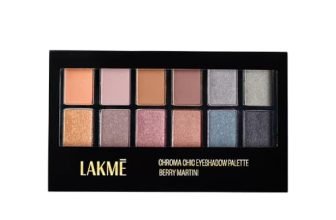 Lakmé Glitterati Chroma Chic Eye Shadow Palette, Highly Pigmented, Shimmery, Lightweight, Stilettos|| 12 g