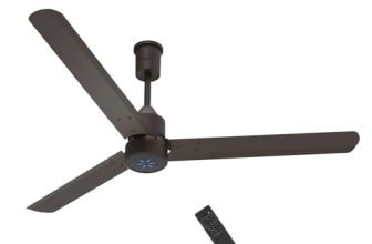 V-Guard Zenair Pro BLDC1200mm Ceiling Fan|LED Speed Indicator |Matte Brown