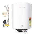 Longway Arctic 25L Storage Water Heater | Multi-Layered Safety System | 5 Star Rated | Glassline Coated Tank | Suitable for Hard Water & High-Rise Building | 5 Years Warranty on Tank | White