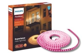 PHILIPS FlexiShine 5 Meter Plug n Play LED Rope Light (Pink) – Waterproof (IP65 Rated) and Flexible