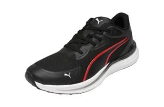 PUMA , Men, ComfortRise Lite, Black-Shadow Gray-for All Time Red-White, Running Shoe, 10UK, (31249401)