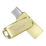SANDISK Ultra Dual Drive Luxe Type-C 1TB, OTG, Upto 400MB/s, Pendrive, Gold, 5Y Warranty (SDDDC4-1T00-I35GD)