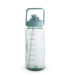 CELLO Gym Pro Large Inner Straw Sipper Water Bottle For Daily Use 2000 ml, Light Green | Stylish, Reusable & Unbrakable Leakproof Easy to Carry Handle Water Bottle For Fitness, Gym, Office & Outdoor