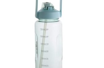 CELLO Gym Pro Large Inner Straw Sipper Water Bottle For Daily Use 2000 ml, Light Green | Stylish, Reusable & Unbrakable Leakproof Easy to Carry Handle Water Bottle For Fitness, Gym, Office & Outdoor