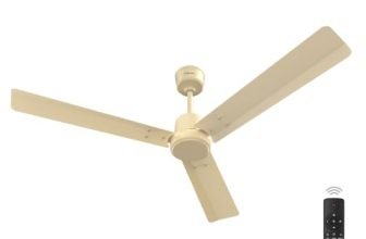 Bajaj Classico Sleek 5S 1200MM BLDC Ceiling Fan with Remote|BEE 5 Star Rated Energy Efficient|Saves upto 57% on electricity bills|Sleek Compact Design|High Air Delivery|2Yr Warranty|Matte Ivory
