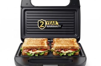 iBELL SM440 Sandwich Maker, Grill & Toast, Electric, Nonstick, 850 Watt Grill Sandwich Maker(Black)