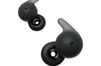 Sony LinkBuds Open WF-L910 Bluetooth Earbuds with an Open-Ring Design for Ambient Sound, Mic, TWS, Upto 22 Hrs Battery, Adaptive Sound Control- Black
