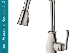 ALTON TSL18030, Single Lever Sink Mixer with 3-Flow Pull-Down Sprayer, Brushed Nickel Finish